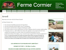 Tablet Screenshot of fermecormier.com